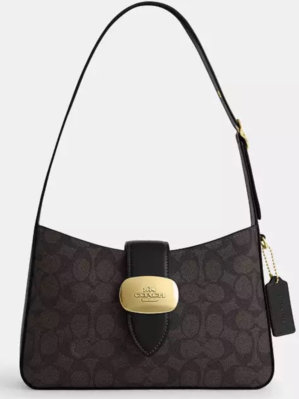 COACH Eliza Shoulder Bag in Signature CANVAS